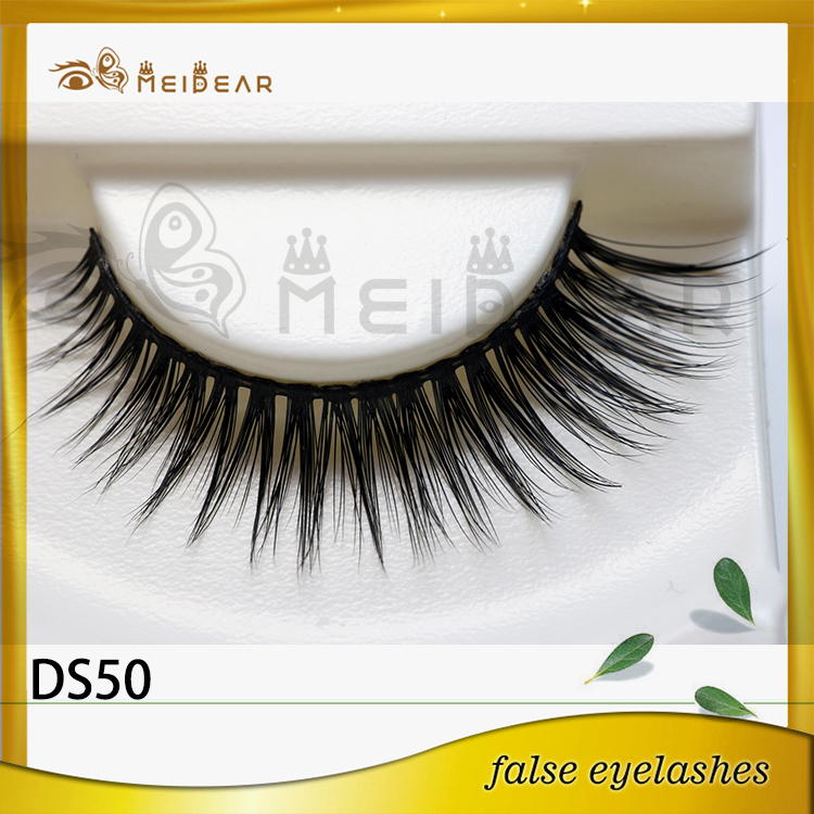 Wholesale glamorous eye lashes own brand 3d  silk eyelashes